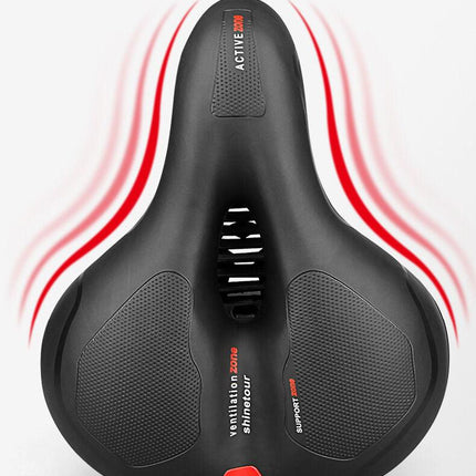 Bike Saddle with Rechargeable Taillight: 21×25×11cm Silicone Seat, 700g, Wrench Included for Aussie Cyclists.