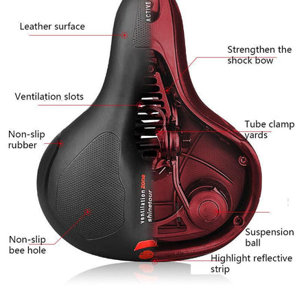 Bike Saddle with Rechargeable Taillight: 21×25×11cm Silicone Seat, 700g, Wrench Included for Aussie Cyclists.