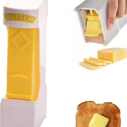 Butter Slicer for Pre-Sliced Butter & Cheese Cutter with Storage Container - Kitchen Tool for Baking, Cooking, Sandwiches, Bread, Cookies (1PC)