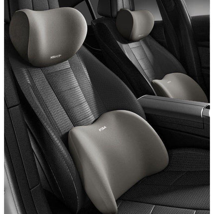 Christmas gift Car Headrest & Lumbar Support Set, Ergonomic Plush Cushion for Driver & Passenger, Comfort & Spine Protection for Long Drives（blue）.