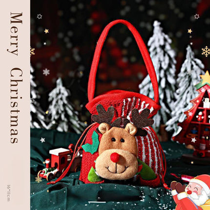 Christmas gift Festive Aussie Christmas Gift Bags: Cute Reindeer, Santa & Snowman Pouches for Xmas Treats & Gifting（moose）.