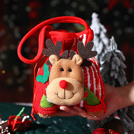 Christmas gift Festive Aussie Christmas Gift Bags: Cute Reindeer, Santa & Snowman Pouches for Xmas Treats & Gifting（moose）.