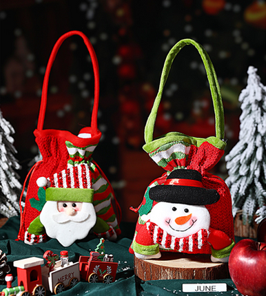 Christmas gift Festive Aussie Christmas Gift Bags: Cute Reindeer, Santa & Snowman Pouches for Xmas Treats & Gifting（moose）.