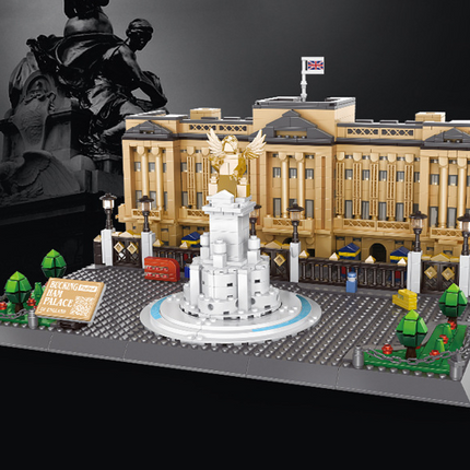 Buckingham Palace Mini Building Blocks Model – Iconic Landmark for Display, Gift & Educational Play (Beige) | Other Architectural Models Available In-Store.
