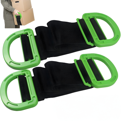 Adjustable Moving Straps with Handles – 2-Pack Heavy-Duty Furniture Lifting Belt for Boxes, Mattresses & Appliances (Up to 600 lbs).