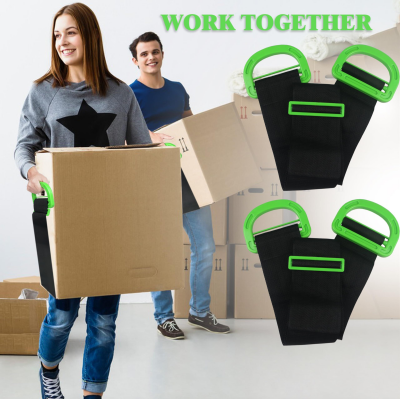 Adjustable Moving Straps with Handles – 2-Pack Heavy-Duty Furniture Lifting Belt for Boxes, Mattresses & Appliances (Up to 600 lbs).