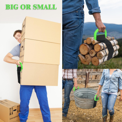 Adjustable Moving Straps with Handles – 2-Pack Heavy-Duty Furniture Lifting Belt for Boxes, Mattresses & Appliances (Up to 600 lbs).