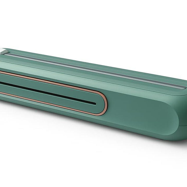 Suction-Mount Cling Film Dispenser: Compact Kitchen Organizer with Built-In Cutter for Food Wrap Storage (Green) | Other colors available in store.
