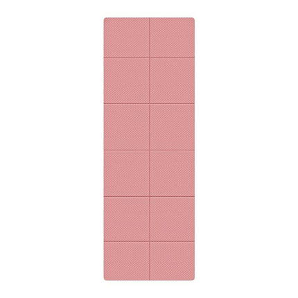 Portable Foldable Yoga Mat – Dual-Sided Non-Slip TPE Exercise Mat for Yoga, Pilates, Kids Nap & Travel (Pink) | Other Colors Available in Store.