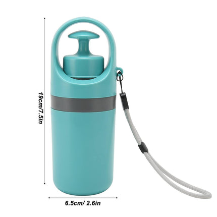 Zero-Contact Dog Poop Scooper with 6-Claw Mechanism & Built-in Bag Dispenser – Lightweight Pet Waste Picker for Outdoor Walks (Teal Blue).