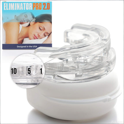 Clear Anti-Snore Mouthpiece – Adjustable Night Guard for Teeth Grinding & Clenching | Self-Moldable Dental Protector with Precision Fit.
