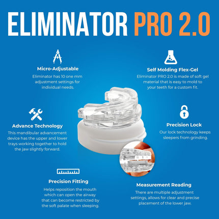 Clear Anti-Snore Mouthpiece – Adjustable Night Guard for Teeth Grinding & Clenching | Self-Moldable Dental Protector with Precision Fit.