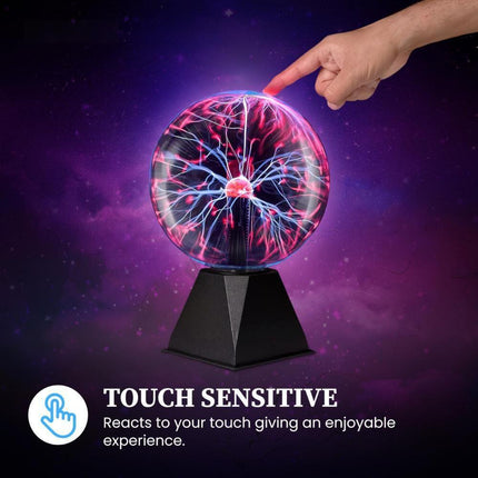 Plasma Ball Lamp - Touch & Sound Sensitive USB-Powered Globe for Decor, Parties & STEM Learning (7 Inch) | Other sizes Available in Store.