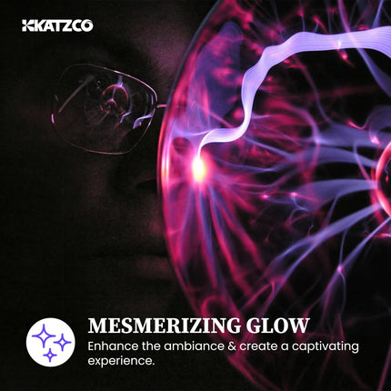 Plasma Ball Lamp - Touch & Sound Sensitive USB-Powered Globe for Decor, Parties & STEM Learning (8 Inch) | Other sizes Available in Store.