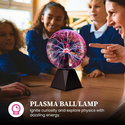 Plasma Ball Lamp - Touch & Sound Sensitive USB-Powered Globe for Decor, Parties & STEM Learning (8 Inch) | Other sizes Available in Store.