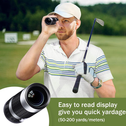 Premium Golf Accessory Kit with Rangefinder, Tees, Balls & 6-in-1 Divot Tool – Brown Leather Case for Men and Women (Brown).