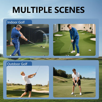 Golf Grip Trainer for Right-Handed Players – Correct Hand Position Tool with Non-Slip Rubber, Fits Most Clubs (Grey).