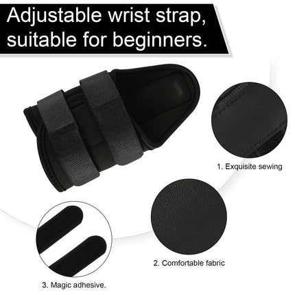 Golf Wrist Alignment Trainer for Home & Range Practice – 2-Pack Adjustable Swing Correction Brace for Beginners and Pros (Black).