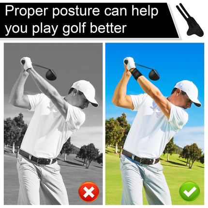 Golf Wrist Alignment Trainer for Home & Range Practice – 2-Pack Adjustable Swing Correction Brace for Beginners and Pros (Black).