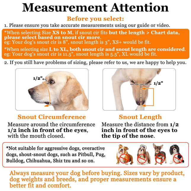 Soft Mesh Dog Muzzle for Small Medium Large Dogs – Breathable Adjustable Anti-Bite Chewing Guard with Overhead Strap – Fits Labrador, German Shepherd, Golden Retriever – 5 Sizes (Black,XL).