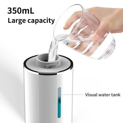 Automatic Sensor Foam Soap Dispenser – 350mL Rechargeable Touchless Hand Soap Pump with 3 Adjustable Levels & Type-C Charging (White).