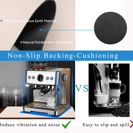 Kitchen Counter Mat for Coffee Maker – Absorbent & Quick-Dry Bar Pad with Non-Slip Backing, Protective Surface for Espresso Machine, Dish Drying Mat (Beige,40*60cm).