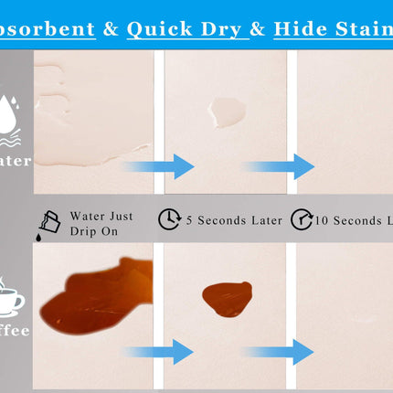 Kitchen Counter Mat for Coffee Maker – Absorbent & Quick-Dry Bar Pad with Non-Slip Backing, Protective Surface for Espresso Machine, Dish Drying Mat Beige,(60*90cm).