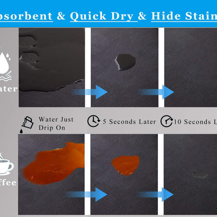 Kitchen Counter Mat for Coffee Maker – Absorbent & Quick-Dry Bar Pad with Non-Slip Backing, Protective Surface for Espresso Machine, Dish Drying Mat (Black,60*90cm).