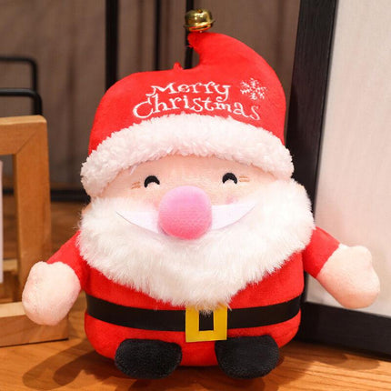 Christmas 4-in-1 Plush Set (Tree + Santa + Reindeer): Perfect Birthday/Christmas/Party Gift for Boys, Girls & Adults.