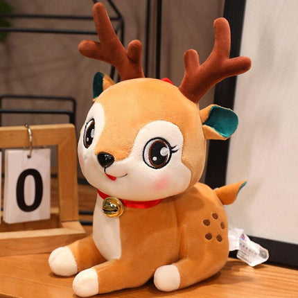 Christmas 4-in-1 Plush Set (Tree + Santa + Reindeer): Perfect Birthday/Christmas/Party Gift for Boys, Girls & Adults.