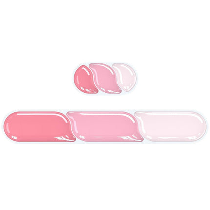 Ergonomic Gel Wrist Rest Set – Keyboard and Mouse Support Pad with Soft Cushioning for Office, Work, Gaming, and Study – Anti-Slip Base, Comfortable Design (Pink).