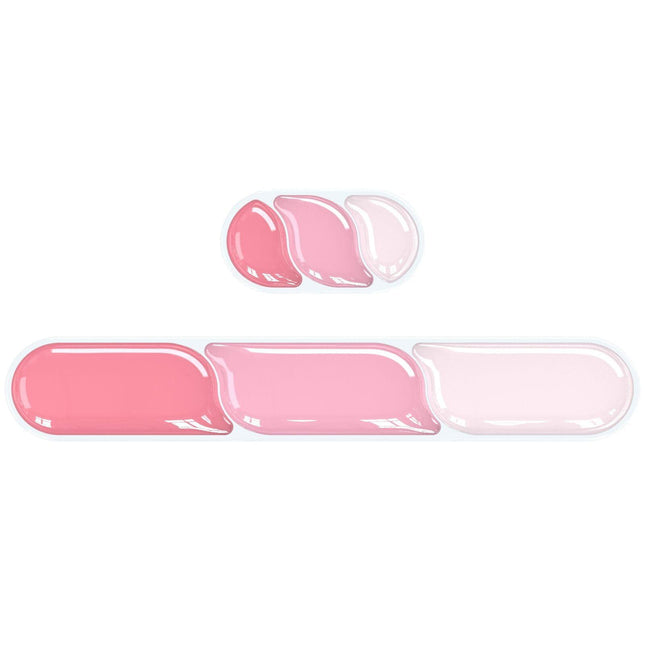 Ergonomic Gel Wrist Rest Set – Keyboard and Mouse Support Pad with Soft Cushioning for Office, Work, Gaming, and Study – Anti-Slip Base, Comfortable Design (Pink).