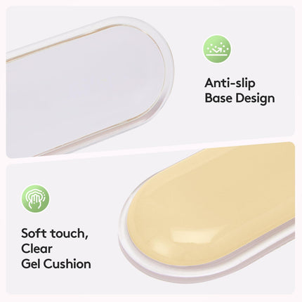 Ergonomic Gel Wrist Rest Set – Keyboard and Mouse Support Pad with Soft Cushioning for Office, Work, Gaming, and Study – Anti-Slip Base, Comfortable Design (Pink-Green-Orange).