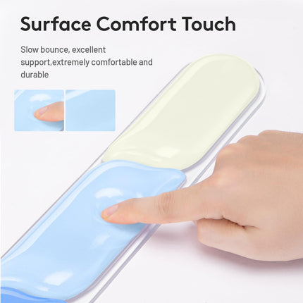 Ergonomic Gel Wrist Rest Set – Keyboard and Mouse Support Pad with Soft Cushioning for Office, Work, Gaming, and Study – Anti-Slip Base, Comfortable Design (Blue).