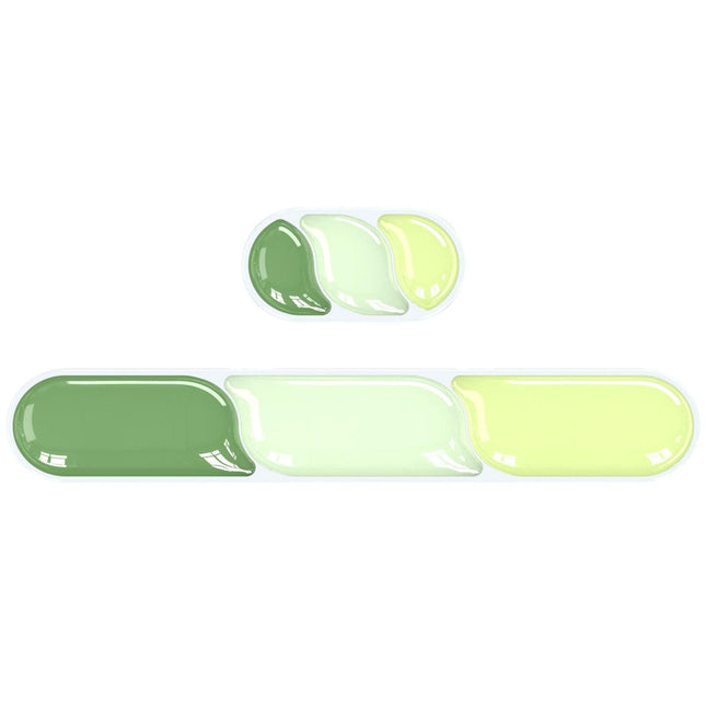 Ergonomic Gel Wrist Rest Set – Keyboard and Mouse Support Pad with Soft Cushioning for Office, Work, Gaming, and Study – Anti-Slip Base, Comfortable Design (Green).