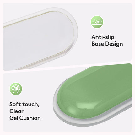 Ergonomic Gel Wrist Rest Set – Keyboard and Mouse Support Pad with Soft Cushioning for Office, Work, Gaming, and Study – Anti-Slip Base, Comfortable Design (Green).