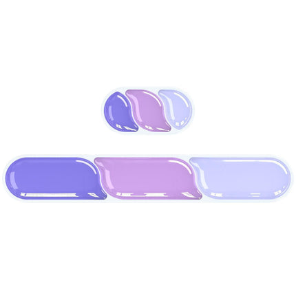 Ergonomic Gel Wrist Rest Set – Keyboard and Mouse Support Pad with Soft Cushioning for Office, Work, Gaming, and Study – Anti-Slip Base, Comfortable Design (Purple).