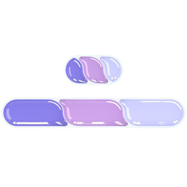Ergonomic Gel Wrist Rest Set – Keyboard and Mouse Support Pad with Soft Cushioning for Office, Work, Gaming, and Study – Anti-Slip Base, Comfortable Design (Purple).
