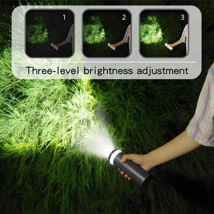 Portable Telescopic Camping Light with 5000mAh Battery – Rechargeable, IPX65 Waterproof, Magnetic & Multi-Mode Outdoor Lamp (Grey).