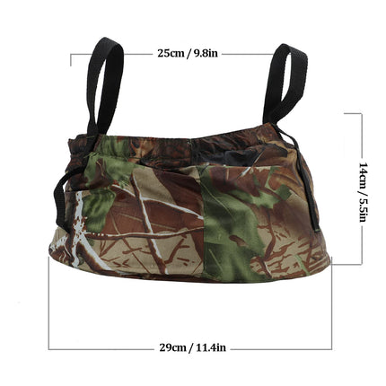 Collapsible Outdoor Bucket with Handles – Foldable Water Container for Camping, Fishing, Travel & Washing, Durable Waterproof Polyester Basin (Camouflage).