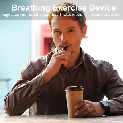 Portable Smart Breathing Trainer – Rechargeable Respiratory Exercise Device with LED Progress Bar | Boost Lung Capacity & Endurance for Athletes, Runners & Fitness Enthusiasts.