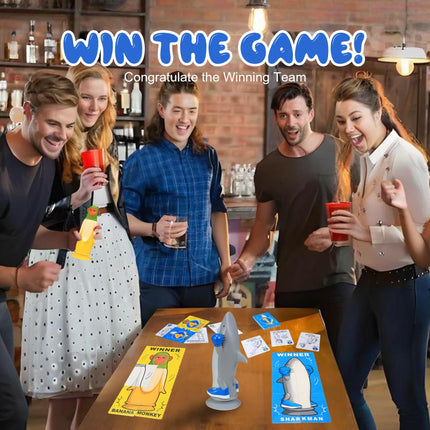 Banana Monkey vs Sharkman Flip Game – Fun Toss & Flip Challenge for Family, Party & Group Play | Other Action Games Available In-Store.
