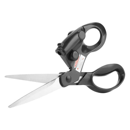 Professional Laser Guided Sewing Scissors for Home Craft Wrapping Gift Fabric Sewing Cut Straight Fast for Fabric Paper Crafts | Upgraded Ergonomic Handle (Black).