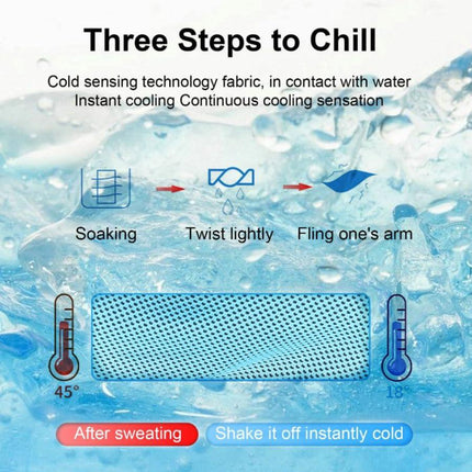 Instant Cooling Towel – Quick-Dry Sport Towel with EVA Storage Case & Carabiner Clip, Ideal for Gym, Outdoor, Travel Swimming(Purple).