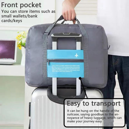 Compact Foldable Travel Duffel Bag – Lightweight Carry-On for Weekend Trips, Overnight & Gym Use (Blue) | Other Colors Available In-Store.