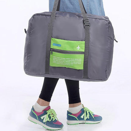 Compact Foldable Travel Duffel Bag – Lightweight Carry-On for Weekend Trips, Overnight & Gym Use (Green) | Other Colors Available In-Store.