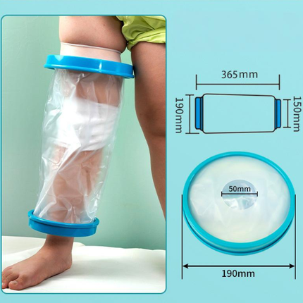 Elbow Waterproof Shower Sleeve for Adults – Reusable Cast Protector for Arm, Forearm & Elbow During Bathing or Water Activities (Blue).