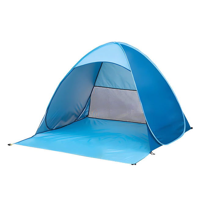Pop Up Beach Tent: 3-4 Person UPF 50+ Sun Shelter with Carry Bag – Quick-Setup Shade for Beach/Camping(XL).