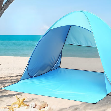 Pop Up Beach Tent: 3-4 Person UPF 50+ Sun Shelter with Carry Bag – Quick-Setup Shade for Beach/Camping(XL).