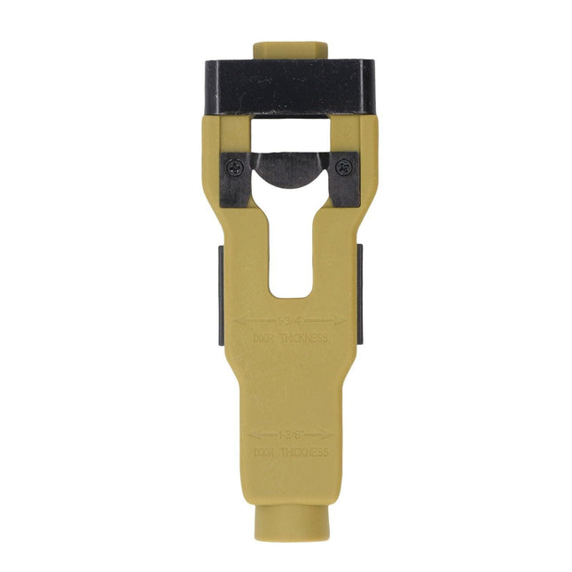 Green Door Latch Mortise Tool – Professional Stainless Steel & ABS Installation Kit for 1-3/4" or 1-3/8" Doors | Accurate Cutting Template with Anti-Slip Handle.